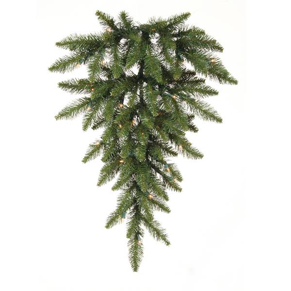30" Artificial Camdon Fir Teardrop 35 Clear DuraLit Miniature Lights