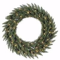 Vickerman 48" Artificial Camdon Fir Wreath 200 Clear Lights