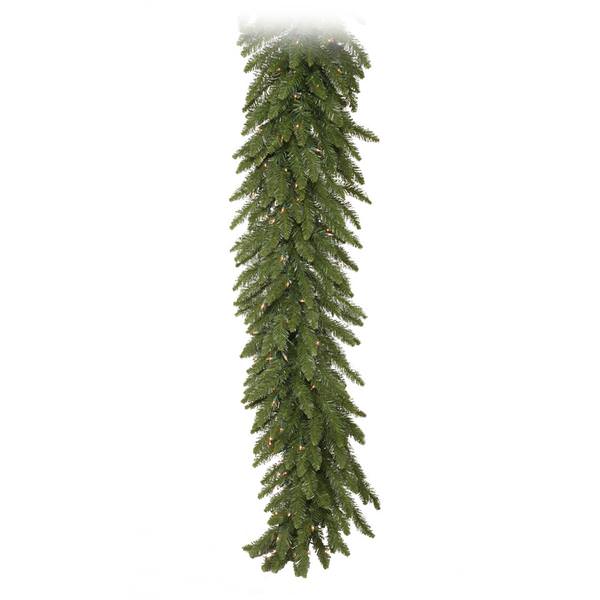 50' x 14" Artificial Camdon Fir Garland 550 Clear Lights