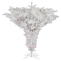 Vickerman 7.5' x 95" Crystal White Spruce Upside Down