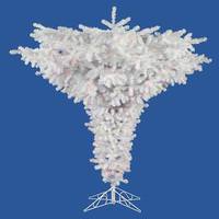Vickerman 7.5' x 95" Crystal White Spruce Upside Down 650 Multi-Color Lights