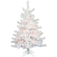Vickerman 2' x 16" Crystal White Spruce 50 Multi-Color Lights
