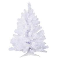 Vickerman 3' x 24" Crystal White Spruce 50 Clear Lights
