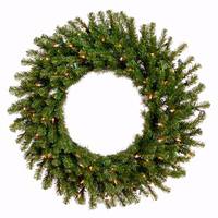 Vickerman 24" Artificial Balsam Fir Wreath 50 Clear Lights