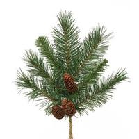 Vickerman 15" Artificial Cheyenne Pine Spray with Pine Cones
