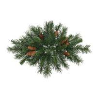 Vickerman 30" Artificial Cheyenne Pine Teardrop with Pine Cones