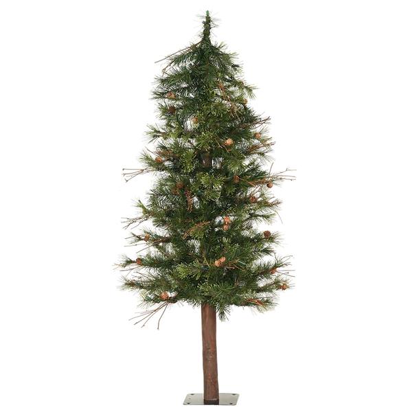 3' x 24" Artificial Mixed Country Alpine with Pine Cones and Grapevines