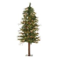 Vickerman 3' x 24" Artificial Mixed Country Alpine 70 Clear Lights
