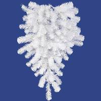 Vickerman 30" Artificial Crystal White Spruce Teardrop