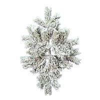 Vickerman 24" Artificial Flocked Alaskan Pine Swag