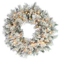 Vickerman 30" Artificial Idaho Pine Wreath 70 Clear Lights