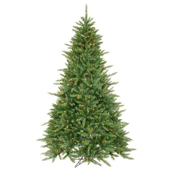 7.5' x 61" Artificial Virginia Fir 700 Multi-Color Lights