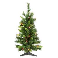 Vickerman 2.5' Artificial Imperial Pine 50 Multi-Color DuraLit Miniature Lights