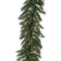 Vickerman 50' x 12" Artificial Imperial Pine Garland 300 Clear DuraLit Miniature Lights
