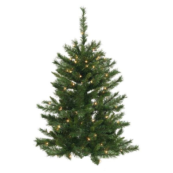 4' x 32" Artificial Imperial Pine Wall 50 Clear DuraLit Miniature Lights