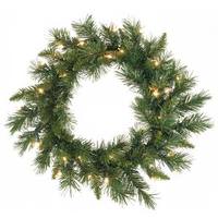 Vickerman 18" Artificial Imperial Pine Wreath 35 Clear Lights