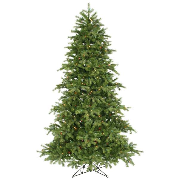 7.5' x 60" Artificial Redwood 600 Multi-Color Lights