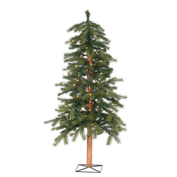 6' Artificial Redwood Alpine 200 Clear Lights