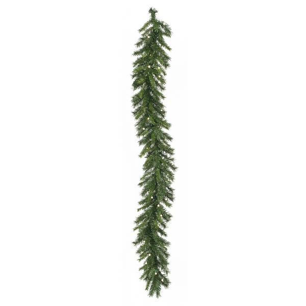 6' x 12" Artificial Wisconsin Garland 30 Clear G12 LED Lights