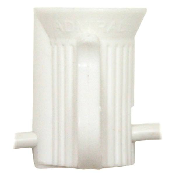 25 Light 25' White Wire Empty C9 String