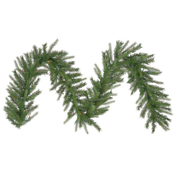 50' x 14" Artificial Tiffany Spruce Garland 500 Clear Lights