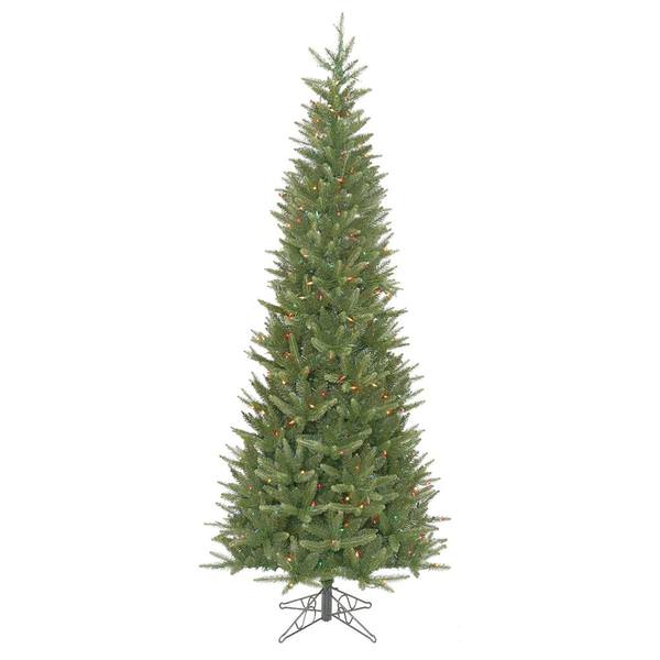 7.5' x 40" Artificial Carolina Fir Slim 450 Multi-Color Lights