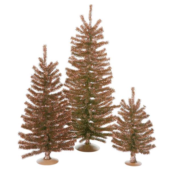 12" 18" 24" Mocha Mini Tree Set