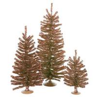 Vickerman 12" 18" 24" Mocha Mini Tree Set