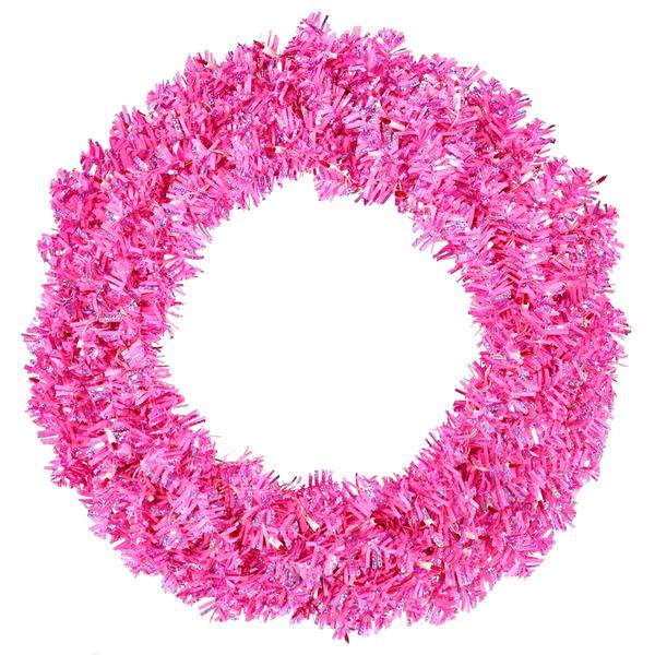 60" Artificial Hot Pink Wide Cut