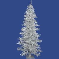 Vickerman 6' x 40" Silver Wide Cut 200 Clear Lights