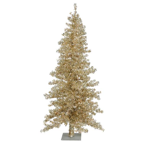7.5' x 44" Champagne Wide Cut 300 Clear Lights