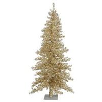 Vickerman 7.5' x 44" Champagne Wide Cut 300 Clear Lights