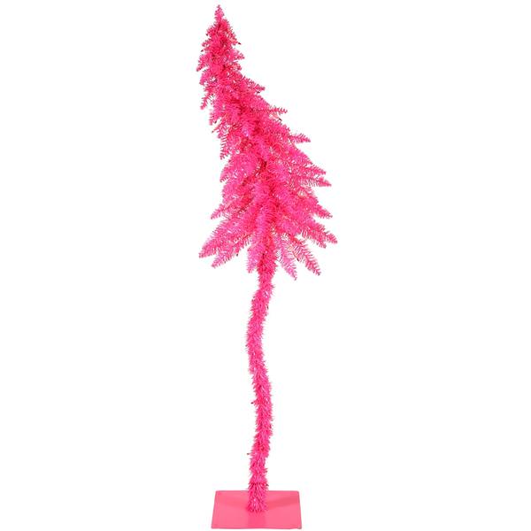5' Hot Pink Fantasy 50 Pink Miniature Lights