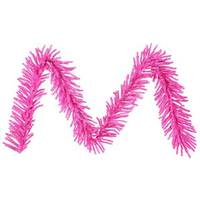 Vickerman 9' x 10" Artificial Hot Pink Mini Garland
