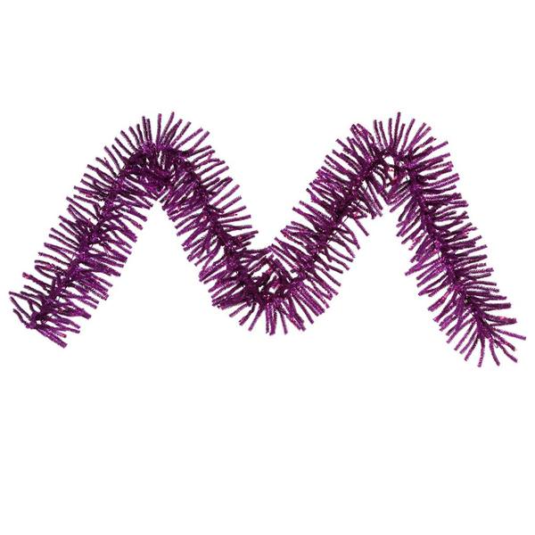 9' x 10" Artificial Purple Mini Garland