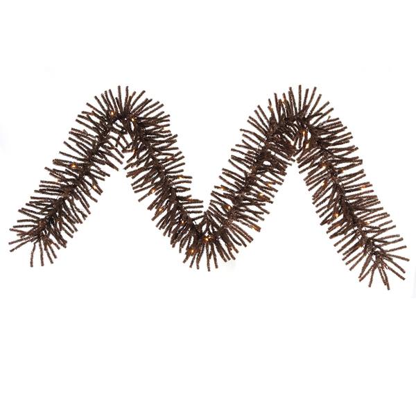 9' x 10" Artificial Mocha Mini Garland