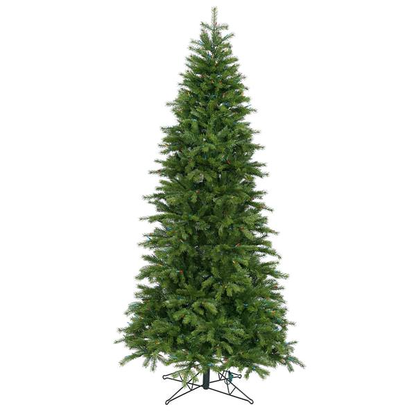 7.5' x 47" Artificial Medium Redwood 550 Clear Lights