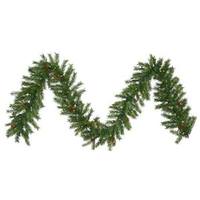 Vickerman 9' x 14" Artificial Redwood Garland 100 Clear Lights