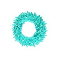 Vickerman 24" Artificial Teal Ashley Spruce Wreath 50 Teal and White Lights