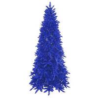 Vickerman 6.5' x 46" Navy Ashley Spruce 450 Blue Lights