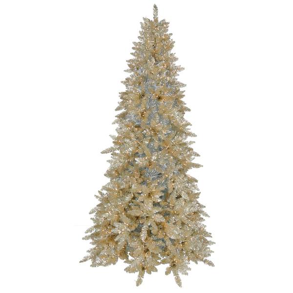 12' x 70" Champagne Ashley Spruce 1,600 Clear Lights
