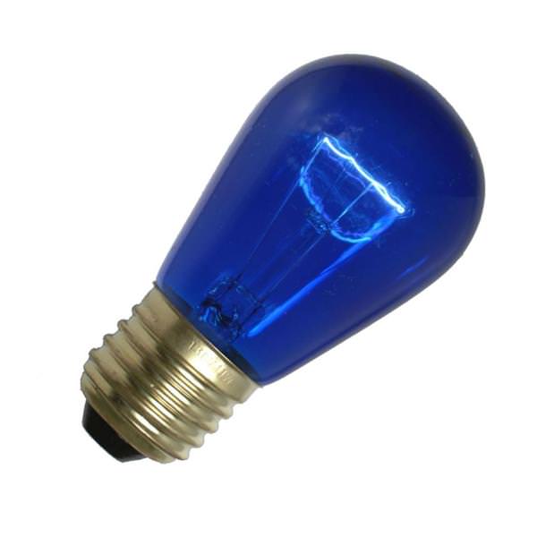 11 watt 130 volt S14 Medium Screw Blue Light