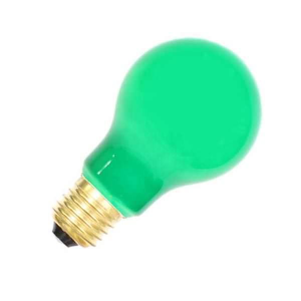 25 watt 130 volt A19 Medium Screw Green Ceramic Light