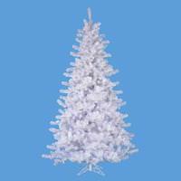 Vickerman 6.5' x 48" Crystal White Spruce Slim 360 LED Warm White Lights