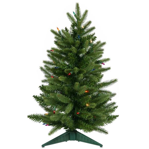 2' x 16" Artificial Small Frasier Fir 50 Multi-Color Lights