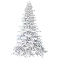 Vickerman 7.5' x 65" Artificial Flocked White Spruce
