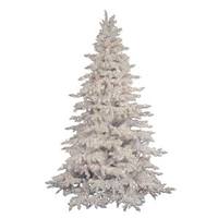 Vickerman 10' x 72" Artificial Flocked White Spruce 1,500 Clear Lights