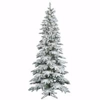 Vickerman 7.5' x 43" Artificial Flocked Utica Fir 400 Clear Lights