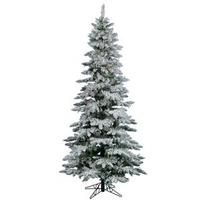 Vickerman 7.5' x 43" Artificial Flocked Utica Fir 400 Multi-Color Lights