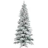 Vickerman 7.5' x 43" Artificial Flocked Utica Fir 400 Warm White Italian LED Lights